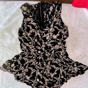 Oboe lace peplum top